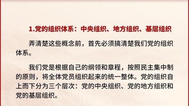 黨支部、黨小組、黨委、黨工委、黨組……這些概念你都清楚嗎